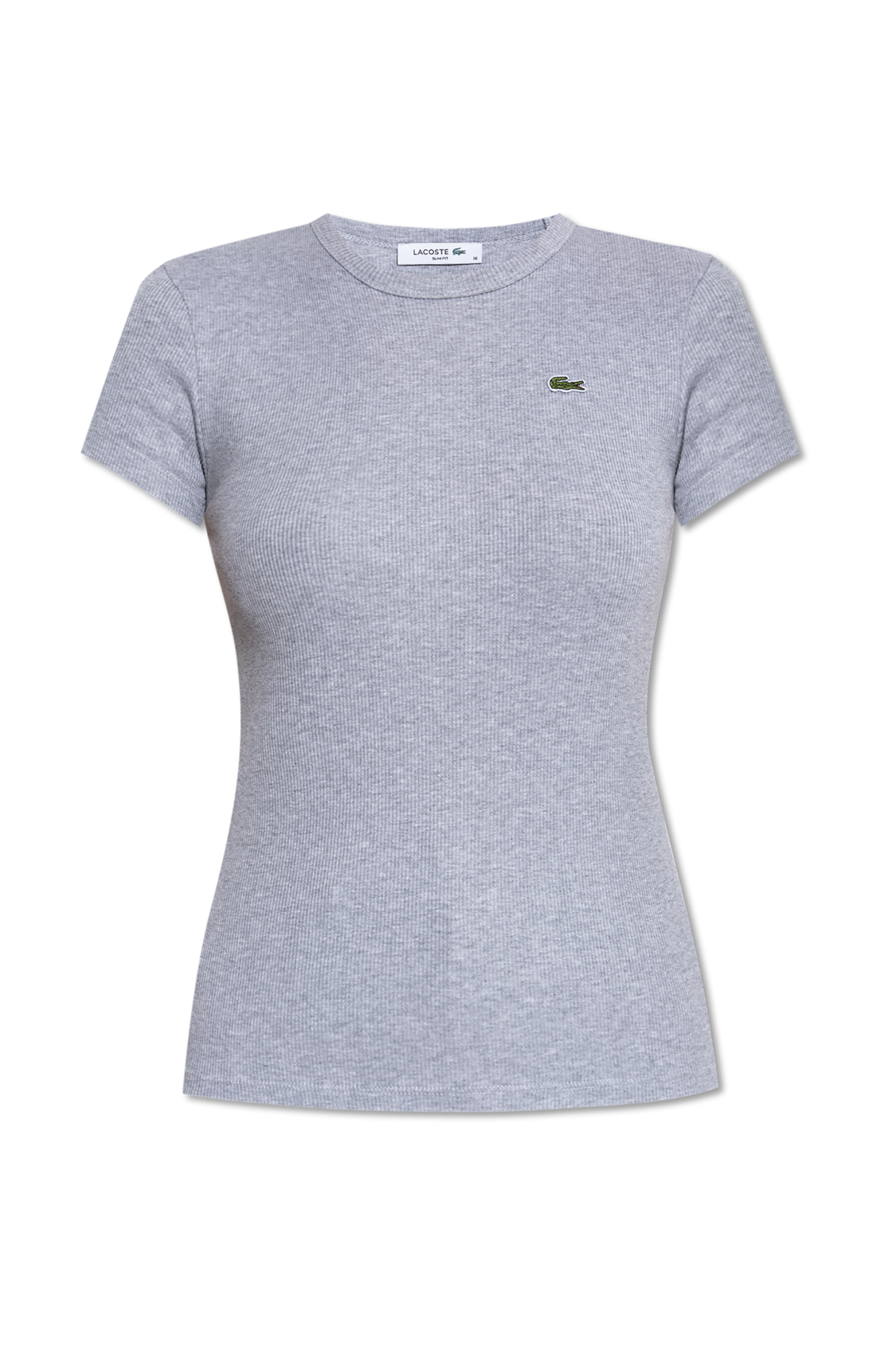 Tシャツ・カットソー Lacoste Short Sleeve Crew Neck Tee Gray TH2038-CCA Lacoste T-shirt with logo | Women's Clothing | Vitkac